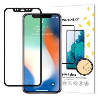 - Wozinsky Wozinsky Tempered Glass Full Glue Super Tough Screen Protector Full Coveraged with Frame for Case Friendly Apple iPhone 11 Pro Max  /  iPhone XS Max black melns