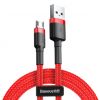 Bezvadu ierīces un gadžeti Baseus Cafule Cable durable nylon cable USB  /  micro USB QC3.0 2.4A 1M red  ...» 