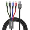 Aksesuāri datoru/planšetes Baseus cable USB 4in1 2x Lightning  /  USB Type C  /  micro USB cable in nylo...» Somas portatīvajiem datoriem