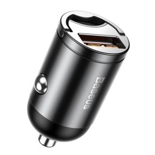Baseus Baseus Baseus Tiny Star mini smart USB car charger 30W Quick Charge 3.0 gray  VCHX-A0G pelēks