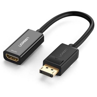 - Ugreen Ugreen Cable Cable from DisplayPort  Male  to HDMI  Female   Unidirectional  1080P 60Hz 12bit Black  40362