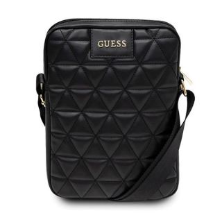 GUESS Torba GUTB10QLBK 10'' czarna / black Quilted Tablet Bag