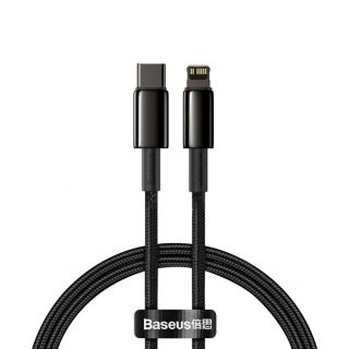 Baseus Baseus Baseus CATLWJ-01 Lightning - USB-C PD cable 20W 480Mb / s 1m - black melns
