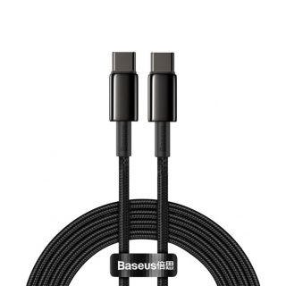 Baseus Baseus Baseus CATWJ-A01 USB-C - USB-C PD QC cable 100W 5A 480Mb / s 2m - black melns