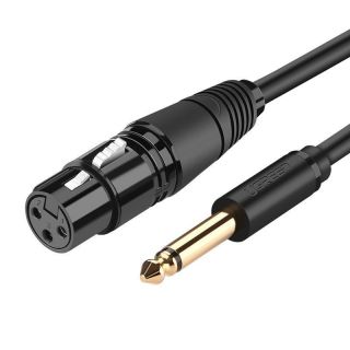 - Ugreen Ugreen audio cable Microphone cable to XLR microphone  female  6.35 mm jack  male  3 m  AV131