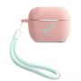 GUESS GUACAPLSVSPG AirPods Pro cover rose green / pink green Silicone Vintage