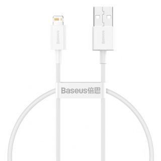 Baseus Baseus Baseus Superior USB - Lightning cable 2.4A 0.25 m White  CALYS-02 balts