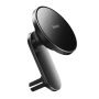 Baseus magnetic car phone holder wireless Qi charger 15 W  MagSafe compatible for iPhone  black  WXJN-01