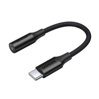 - Ugreen Ugreen Headphone Adapter 3.5mm Mini Jack to USB Type C 10cm Black  AV161 50631 melns