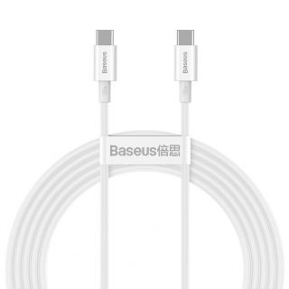 Baseus Baseus Baseus CATYS-C02 USB-C - USB-C PD QC FCP cable 100W 5A 2m - white balts