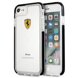 Ferrari Hardcase FEGLHCP7BK iPhone 7 / 8 SE 2020  /  SE 2022 Shockproof transparent black melns