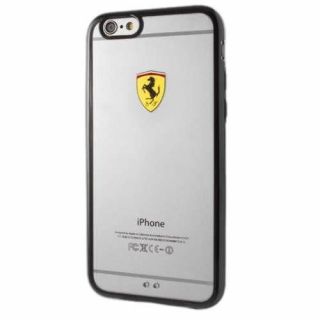 Ferrari Hardcase FEHCP6LBK iPhone 6 / 6S Plus racing shield transparent black melns