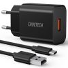 Bezvadu ierīces un gadžeti - Choetech Choetech quick charger Quick Charge 3.0 18W 3A + USB cable US...» 
