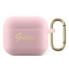 Aksesuāri Mob. & Vied. telefoniem GUESS GUA3SSSI AirPods 3 cover pink / pink Silicone Vintage Script rozā 