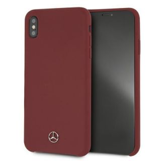 - Mercedes-Benz Mercedes MEHCI65SILRE iPhone Xs Max czerwony / red hardcase Silicone Line sarkans