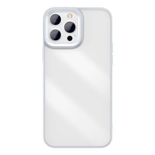 Baseus Crystal Phone Case Armor Case for iPhone 13 Pro with Gel Frame gray  ARJT000413 pelēks