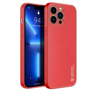- Dux Ducis Dux Ducis Yolo elegant case made of soft TPU and PU leather for iPhone 13 Pro red sarkans