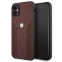 BMW BMHCN61RSPPR iPhone 11 6,1''  /  Xr czerwony / red hardcase Leather Curve Perforate