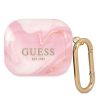 Аксессуары Моб. & Смарт. телефонам GUESS GUA3UNMP AirPods 3 cover pink / pink Marble Collection rozā 