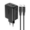 Bezvadu ierīces un gadžeti - Acefast Acefast 2in1 wall charger 2x USB-C  /  USB-A 65W, PD, QC 3.0, ...» 