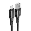 Bezvadu ierīces un gadžeti - Acefast Acefast cable MFI USB Lightning 1.2m, 2.4A black  C1-02 black ...» 