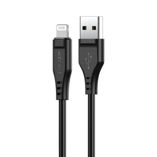 - Acefast Acefast cable MFI USB Lightning 1.2m, 2.4A black  C3-02 black melns