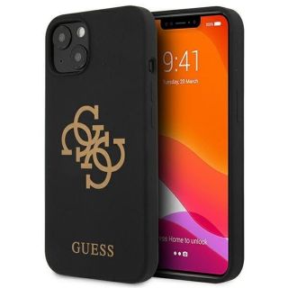 GUESS Guess Guess GUHCP13SLS4GGBK iPhone 13 mini 5.4" black / black hard case Silicone 4G Logo melns