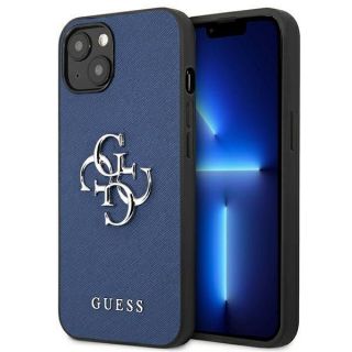 GUESS Guess Guess GUHCP13SSA4GSBL iPhone 13 mini 5.4" blue / blue hardcase Saffiano 4G Metal Logo zils