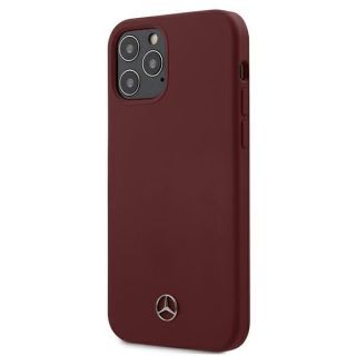 - Mercedes-Benz Mercedes MEHCP12MSILRE iPhone 12 / 12 Pro 6,1'' czerwony / red hardcase Silicone Line sarkans