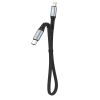 Bezvadu ierīces un gadžeti - Dudao Dudao L10P Lightning USB-C PD 20W cable 0.23m black melns 