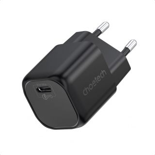 - Choetech Choetech GaN USB charger Type C PD 30W black  PD5007 melns