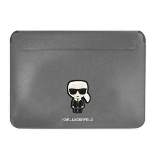 - Karl Karl Saffiano Ikonik Karl case for a 16" laptop silver