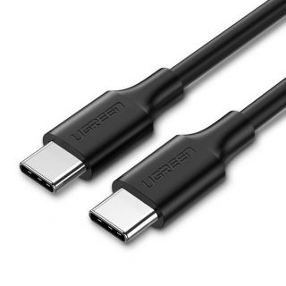 - Ugreen Ugreen US286 USB-C USB-C PD QC 3A 480Mb / s cable 0.5m black melns
