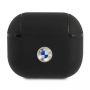 BMW BMA3SSLBK AirPods 3 cover czarny / black Geniune Leather Silver Logo