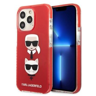- Karl Lagerfeld Karl Lagerfeld KLHCP13LTPE2TR iPhone 13 Pro  /  13 6,1'' hardcase czerwony / red Karl&Choupette Head sarkans