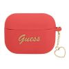 Aksesuāri Mob. & Vied. telefoniem GUESS GUAPLSCHSR AirPods Pro cover red / red Silicone Charm Heart Collection...» 