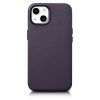 Aksesuāri Mob. & Vied. telefoniem - iCarer iCarer Case Leather Cover Case for iPhone 14 Dark Purple  WMI14...» 