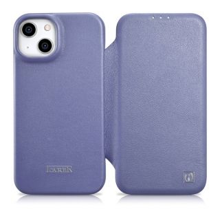 - iCarer iCarer CE Premium Leather Folio Case iPhone 14 Plus Magnetic Flip Leather Folio Case MagSafe Light Purple  WMI14220715-LP purpurs