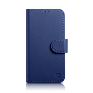 - iCarer iCarer Wallet Case 2in1 Cover iPhone 14 Pro Leather Flip Case Anti-RFID blue  WMI14220726-BU zils