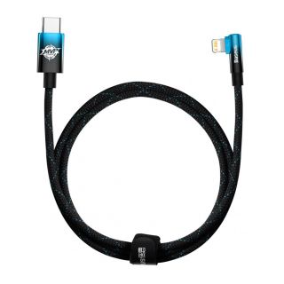 Baseus Baseus Baseus CAVP000221 angled Lightning - USB-C PD cable 20W 480Mb / s 1m - blue zils