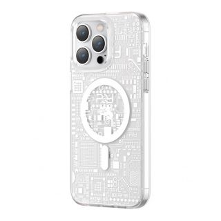 - Kingxbar Kingxbar PQY Geek Series magnetic case for iPhone 14 MagSafe silver sudrabs