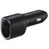 Bezvadu ierīces un gadžeti Samsung car charger 2 x USB 25W black  EP-L4020NBEGEU melns 