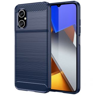 - Hurtel - Carbon Case Cover for Xiaomi Redmi Note 11E  / Redmi 10 5G  /  Redmi 10 Prime+ 5G  /  Poco M4 5G Flexible Silicone Carbon Cover Blue