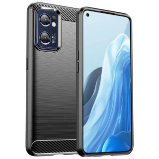 - Hurtel Carbon Case for Realme Narzo 50 5G flexible silicone carbon cover black