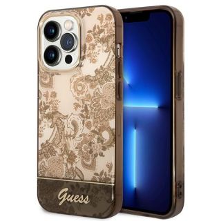 GUESS GUHCP14XHGPLHC iPhone 14 Pro Max 6.7" ocher hardcase Porcelain Collection