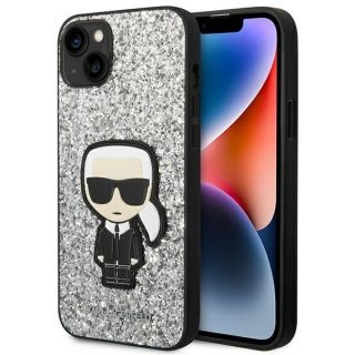 - Karl Lagerfeld Karl Lagerfeld KLHCP14MGFKPG iPhone 14 Plus 6.7 "hardcase silver  /  silver Glitter Flakes Ikonik sudrabs