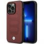 BMW Case BMHMP14X22RPSR iPhone 14 Pro Max 6.7" Burgundy / burgundy Leather Seats Pattern MagSafe