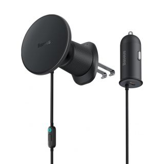 Baseus Baseus MagSafe 15W USB C 25W Baseus CW01 inductive car charger - black