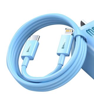Baseus Baseus Baseus CAYS001903 Lightning - USB-C PD cable 20W 480Mb / s 1m - blue zils