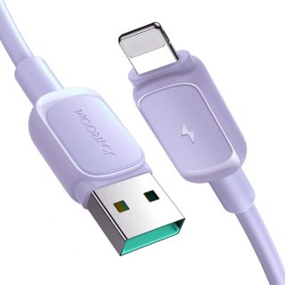 - Joyroom Joyroom Multi-Color Series A14 Lightning  /  USB-A 2.4A 1.2 m cable purple